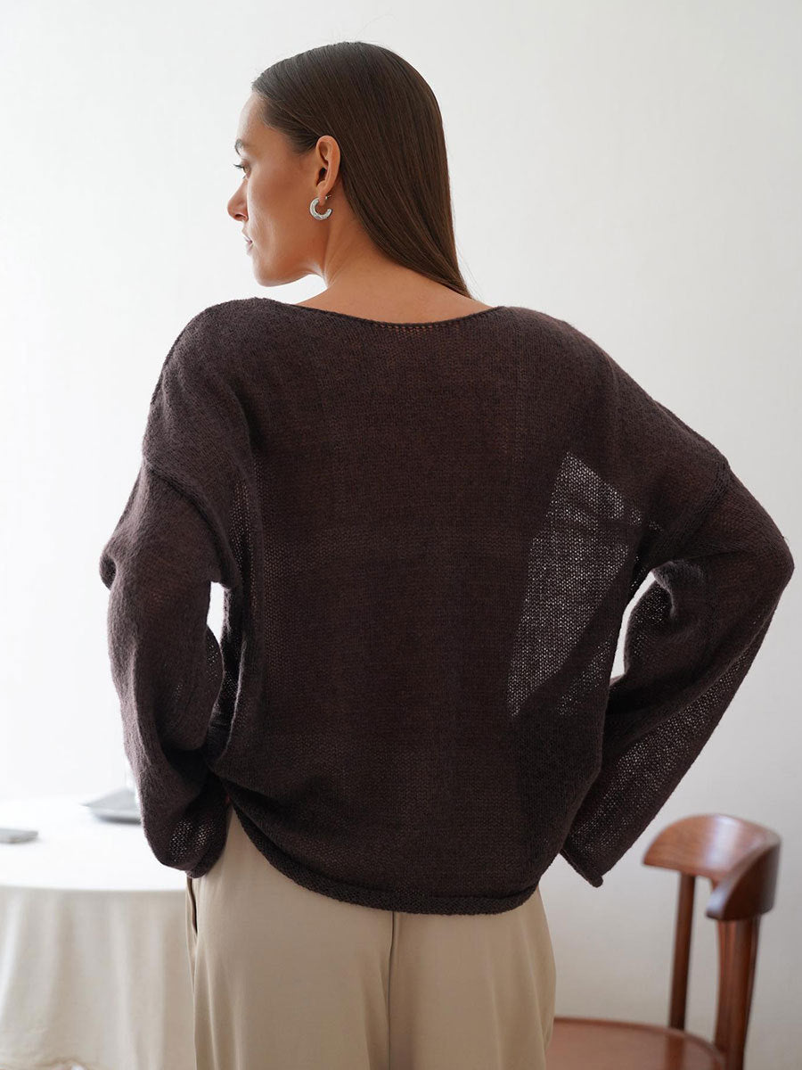 Lightweight Sheer Oversized Sweater