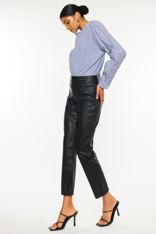 Faux Leather High Rise Skinny