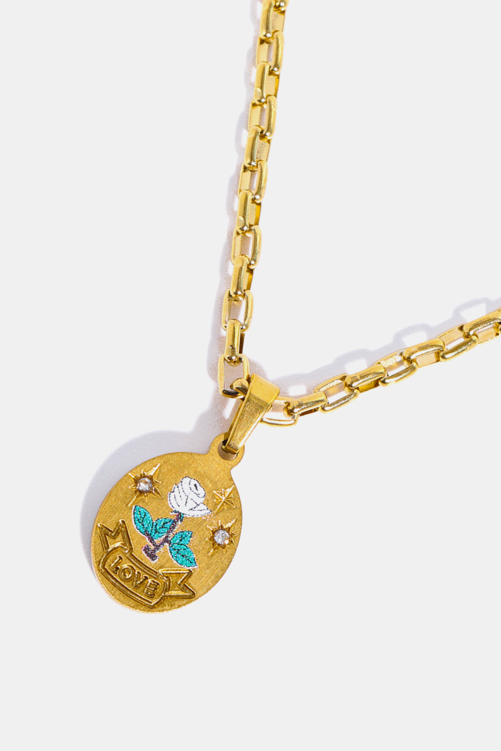 Love Things Stainless Steel 18K Gold-Plated Necklace