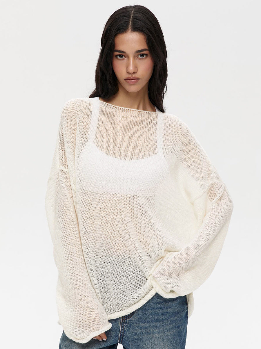 Lightweight Sheer Oversized Sweater