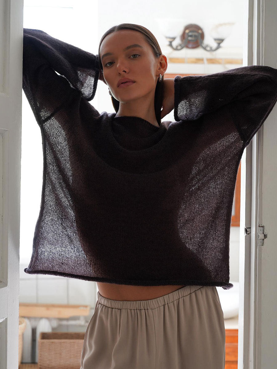 Lightweight Sheer Oversized Sweater