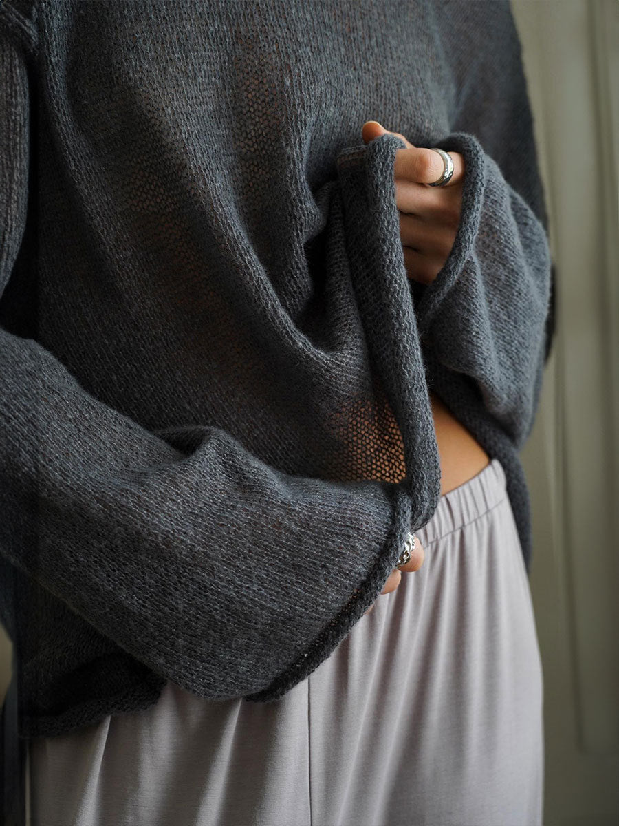 Lightweight Sheer Oversized Sweater