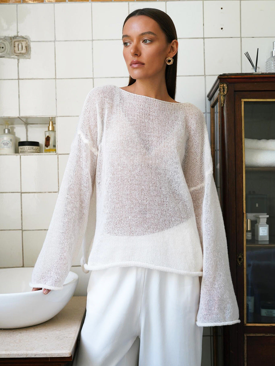 Lightweight Sheer Oversized Sweater