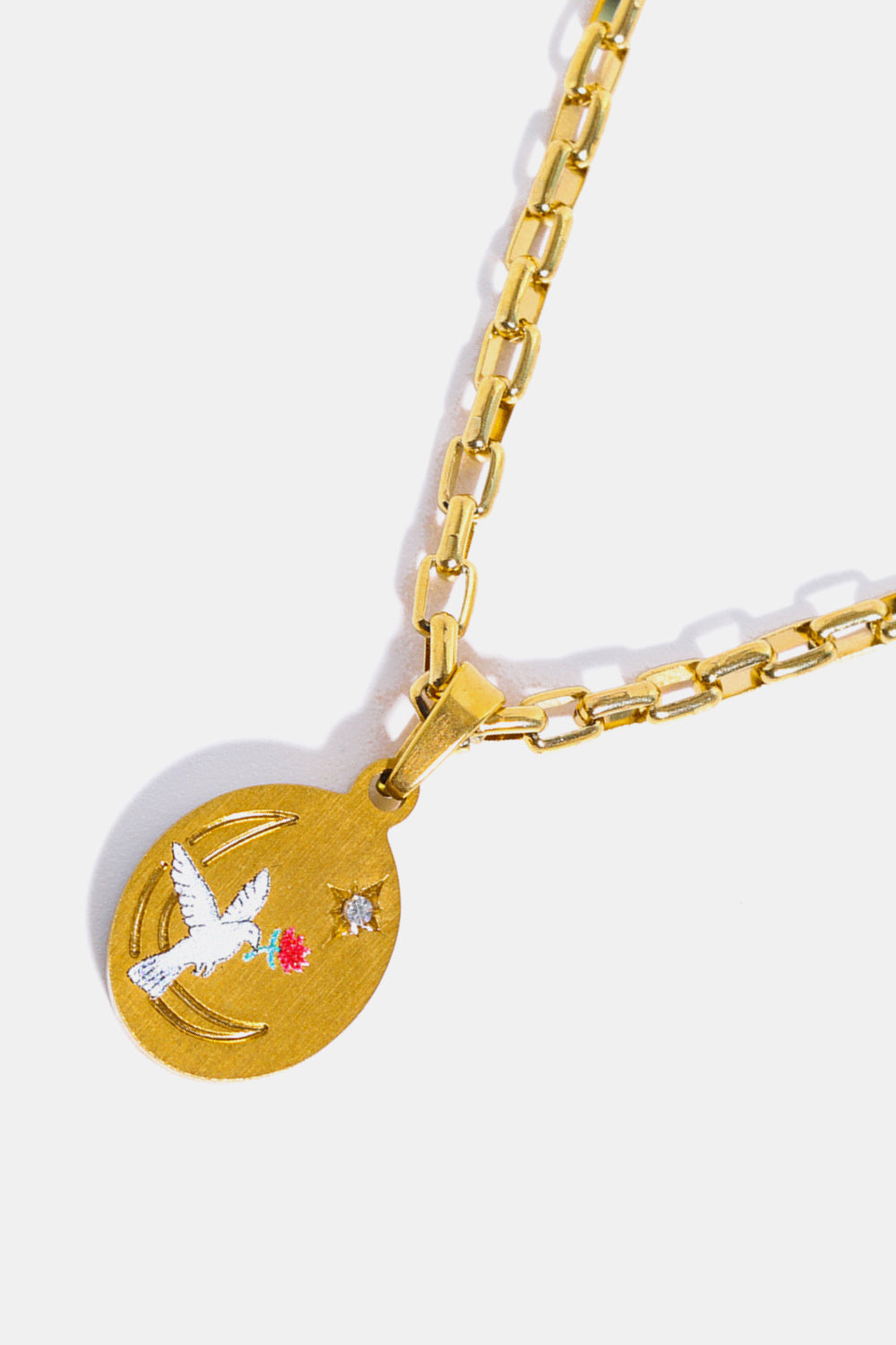 Love Things Stainless Steel 18K Gold-Plated Necklace