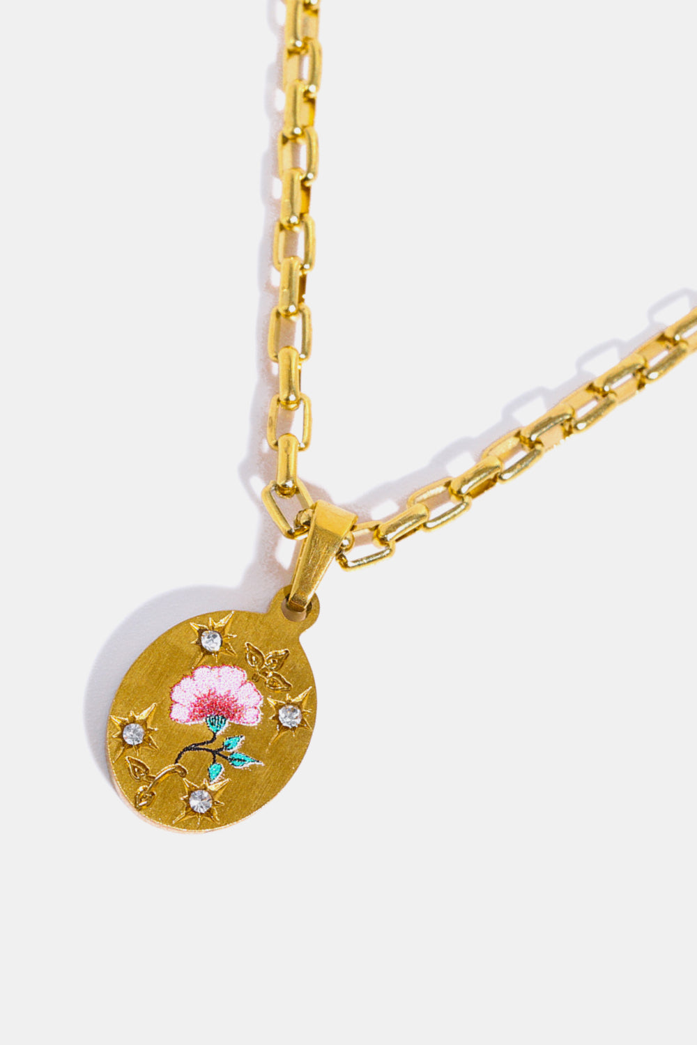 Love Things Stainless Steel 18K Gold-Plated Necklace